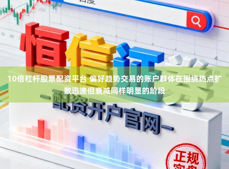 10倍杠杆股票配资平台 偏好趋势交易的账户群体在围绕热点扩散迅速但衰减同样明显的阶段