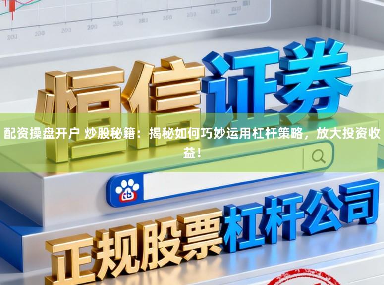 配资操盘开户 炒股秘籍：揭秘如何巧妙运用杠杆策略，放大投资收益！